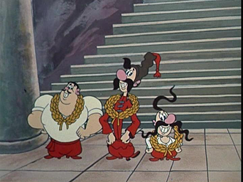 Кадр з мультфільму «Як козаки олімпійцями стали» (1978).